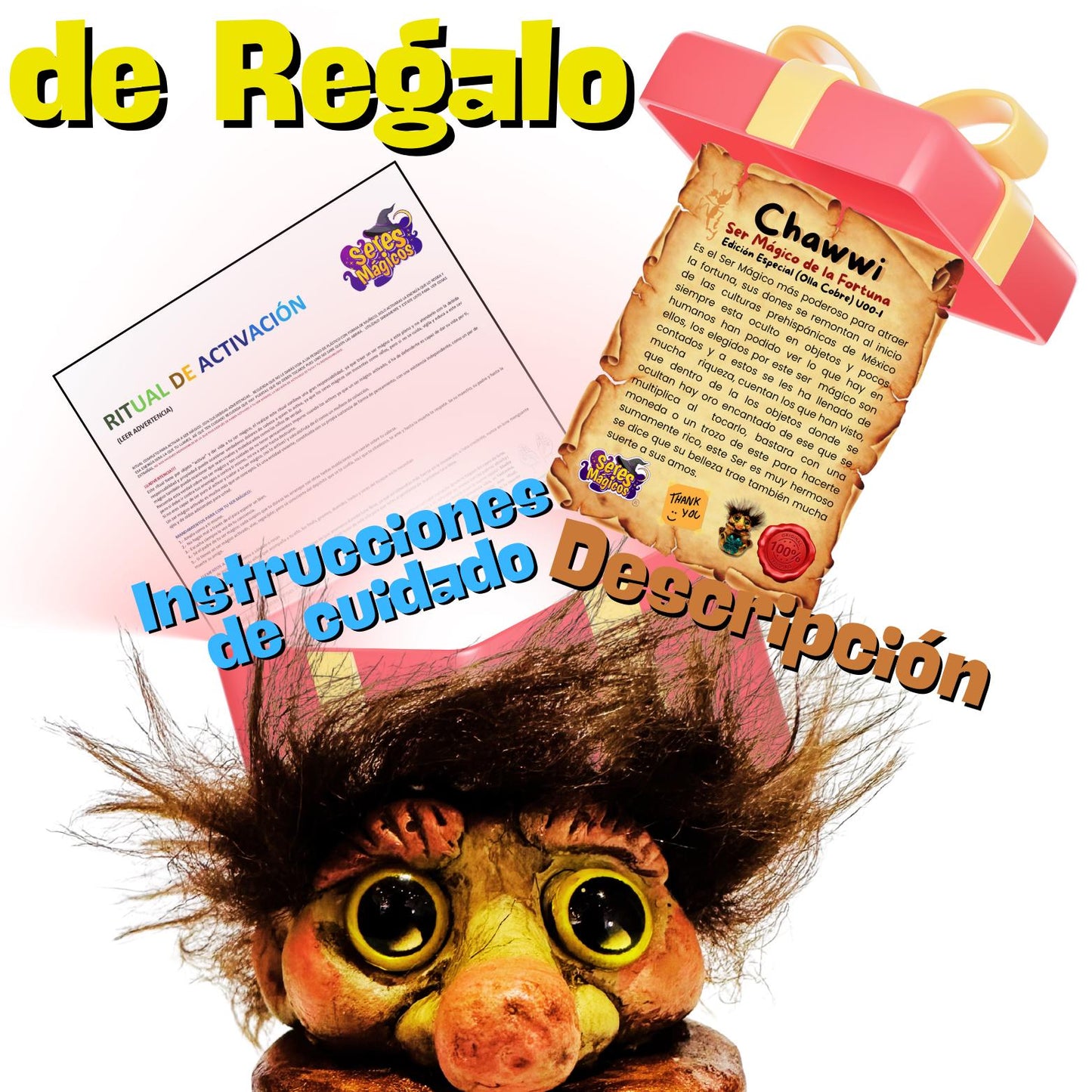 Troll Chawwi Olla Cobre de la Fortuna