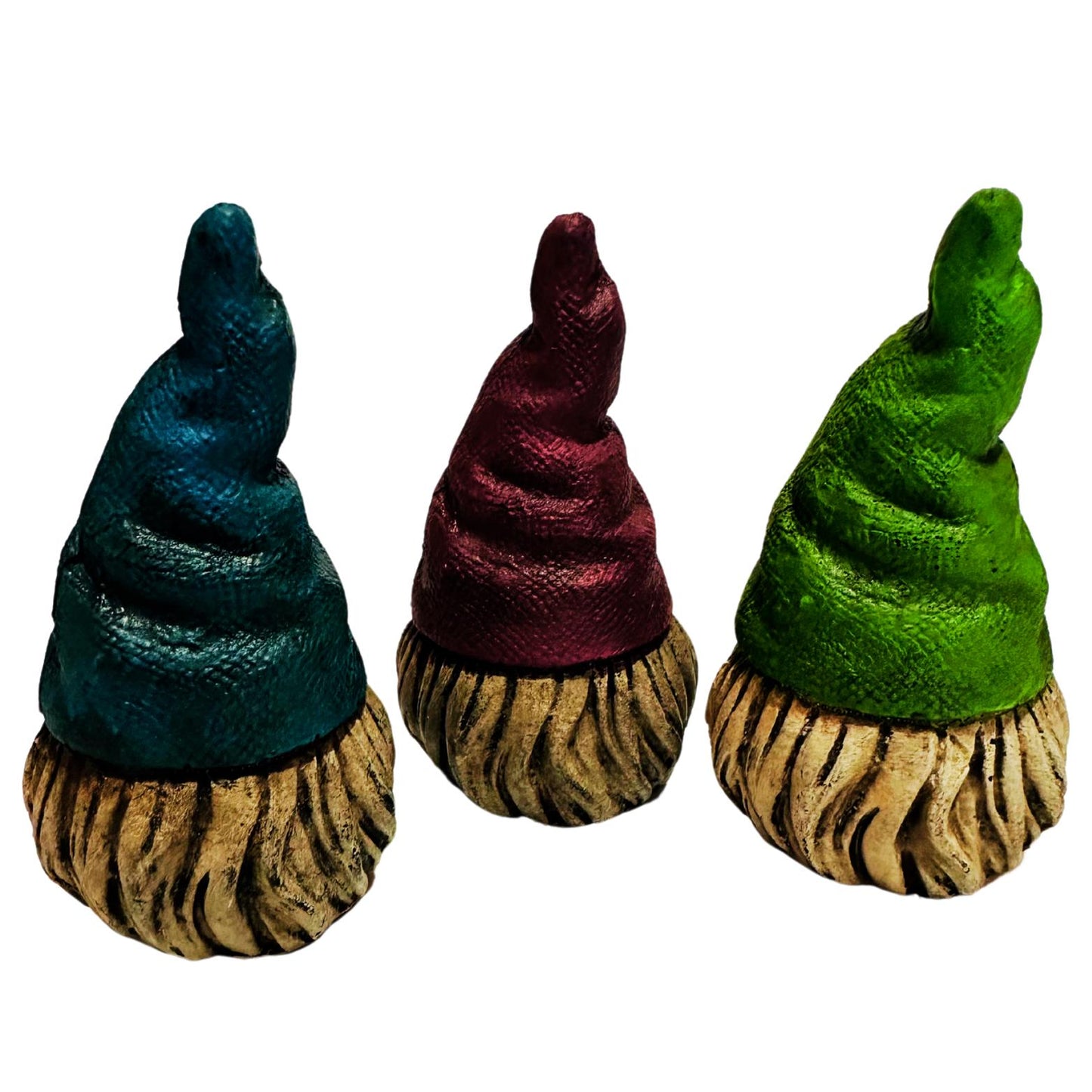 Elfos Duendes Gnomos del Dinero, Suerte & el Amor Los 3 Gnomos Seres Mágicos Coleccionables