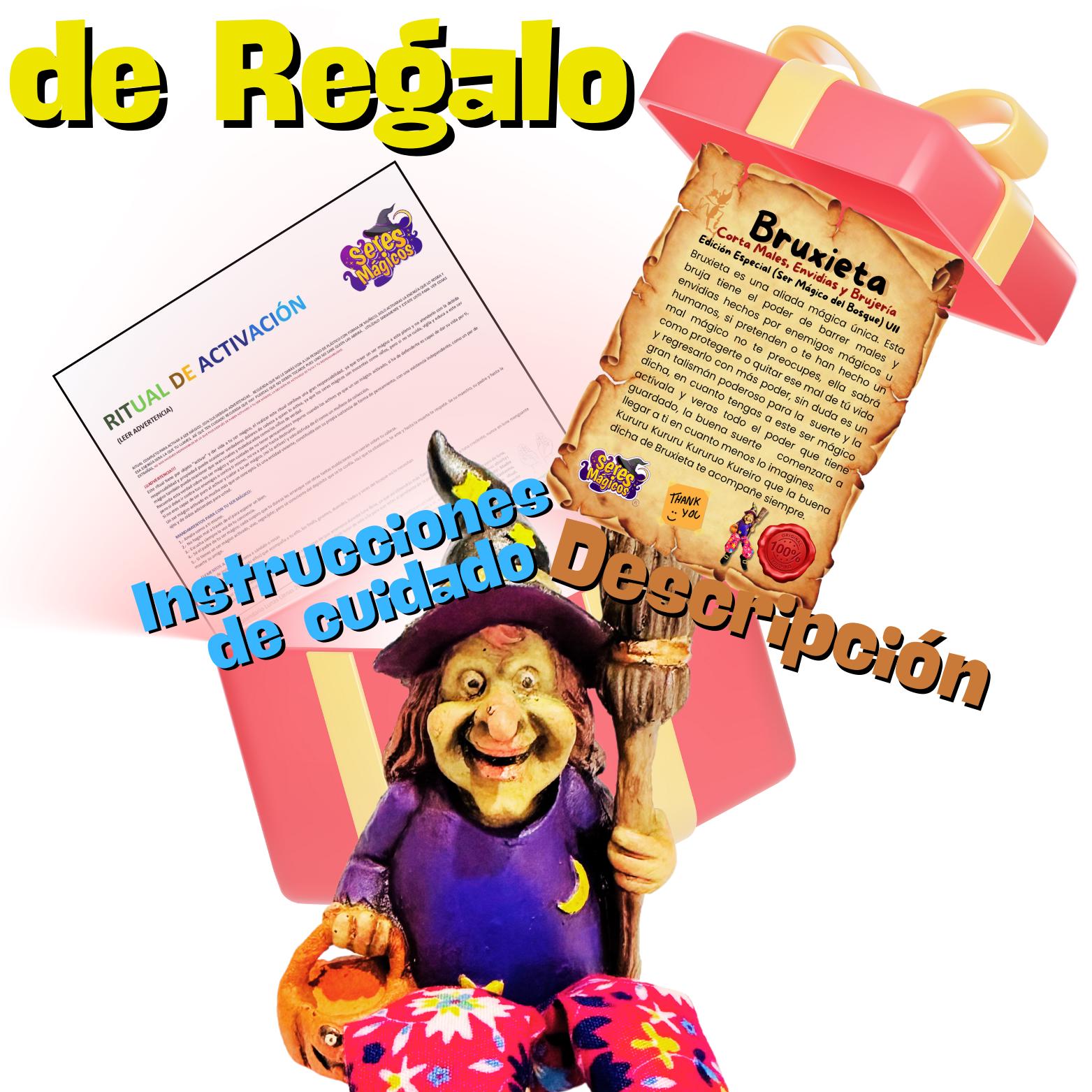Bruja Bruxieta Cortadora de Males, Envidias y Brujería Seres Mágicos Coleccionables