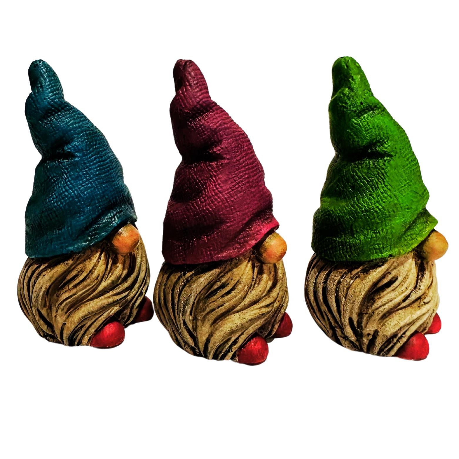 Elfos Duendes Gnomos del Dinero, Suerte & el Amor Los 3 Gnomos Seres Mágicos Coleccionables