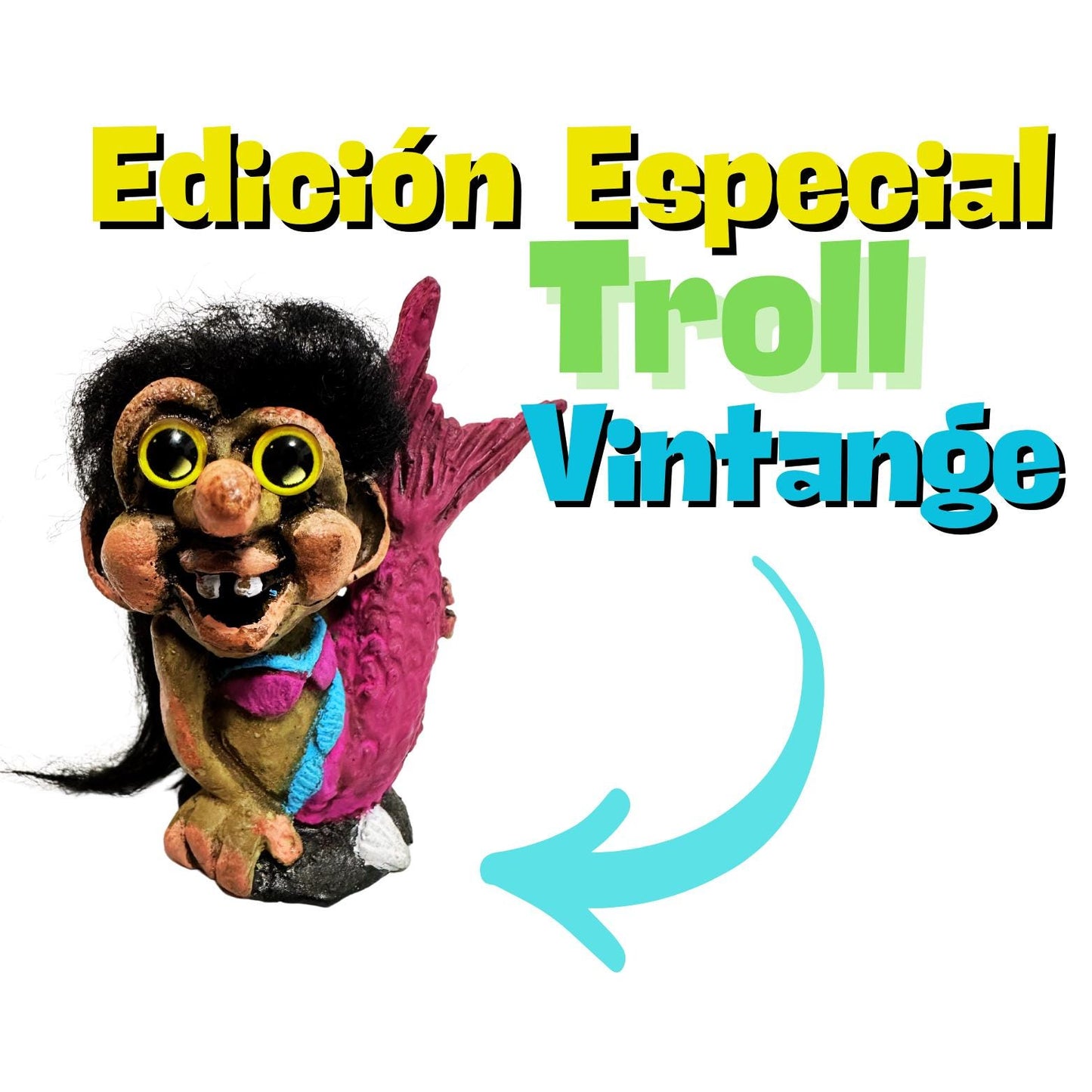 Trollcita Sirenia Rosa de la Belleza Seres Mágicos Coleccionables - Troll Elfo Duende