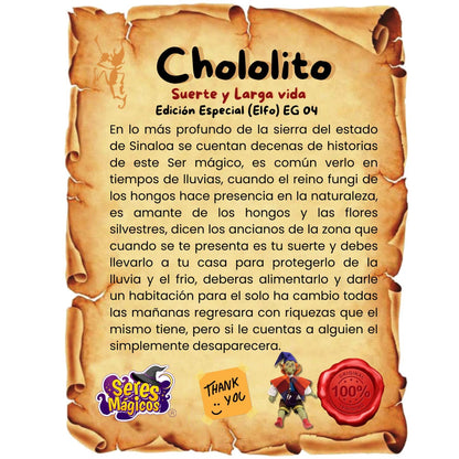 Elfo Chololito Suerte y Larga Vida + Ritual con Instrucciones + Certificado (Ritualizado) Ya Activado - Troll Elfo Duende