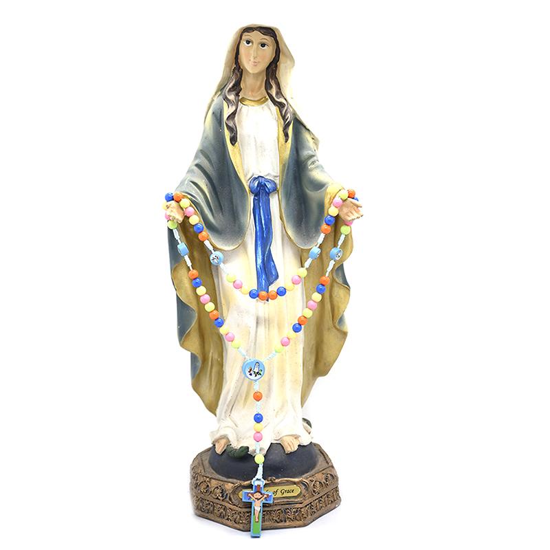 Santo Rosario Completo para Niñ@s de Gran Calidad Único ya Bendito (Azul Cielo)