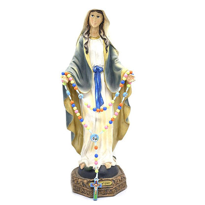 Santo Rosario Completo para Niñ@s de Gran Calidad Único ya Bendito (Azul Cielo)