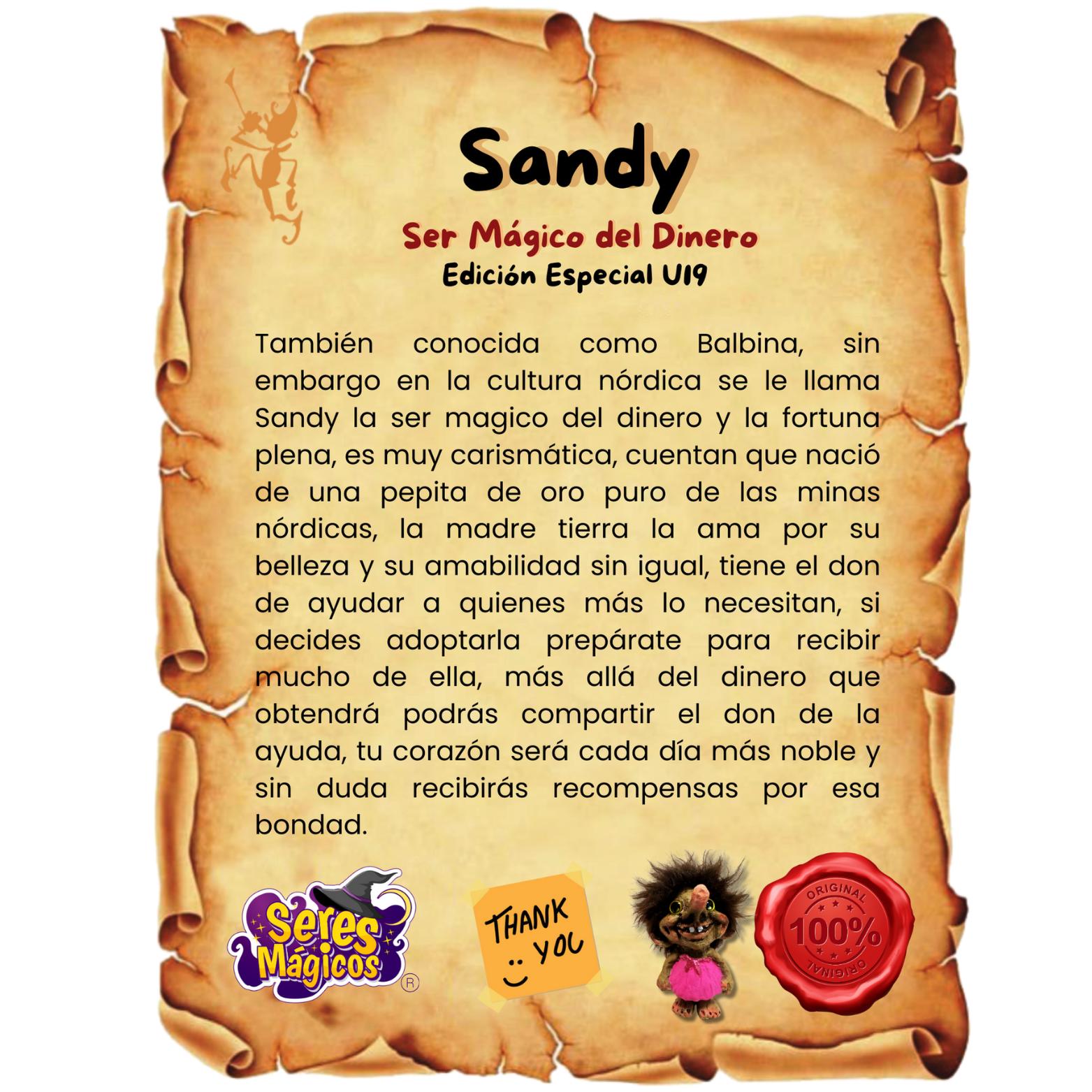 Trollcita Sandy del Dinero Seres Mágicos Coleccionables - Troll Elfo Duende